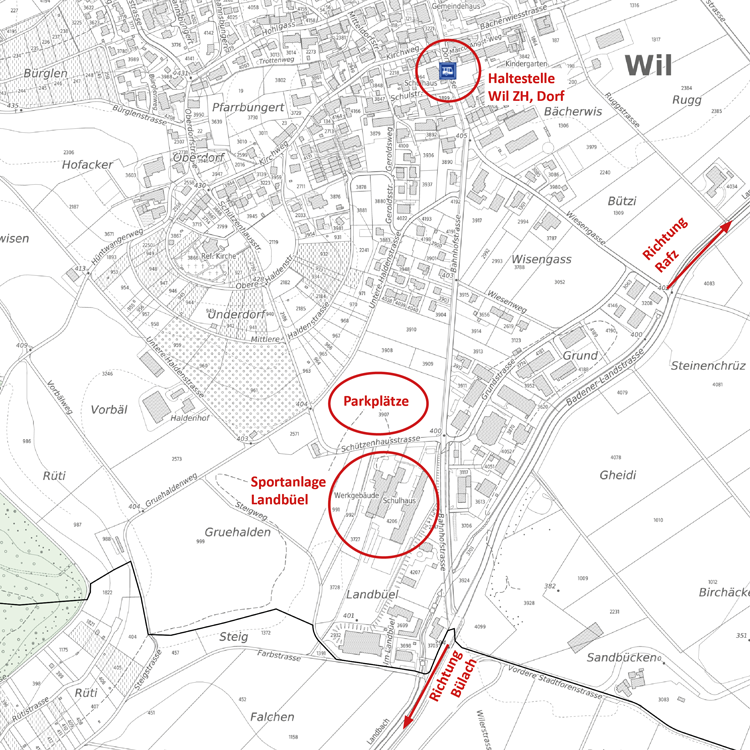 Situationsplan Anreise